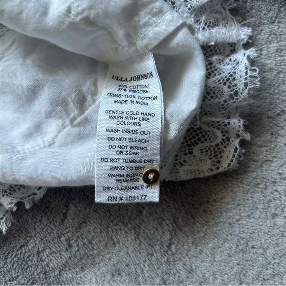 Ulla Johnson Grace Blouse in Blanc - Picture 5 of 8